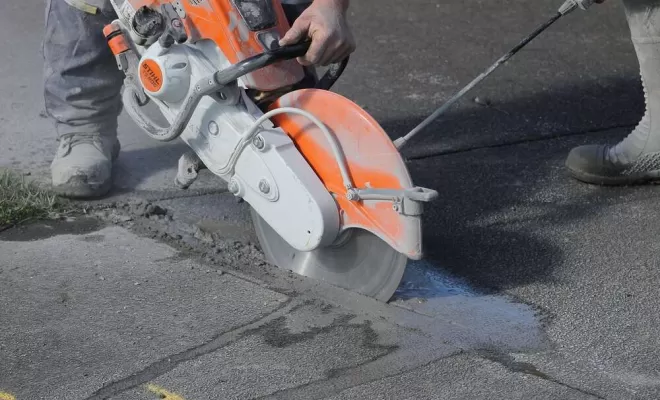 Sciage de surface en béton, Poitiers, SCICAB