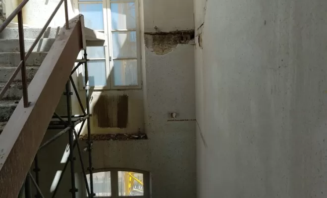 Sciage d'un escalier ( CHATELLERAULT 86 ) Vienne, SCICAB 